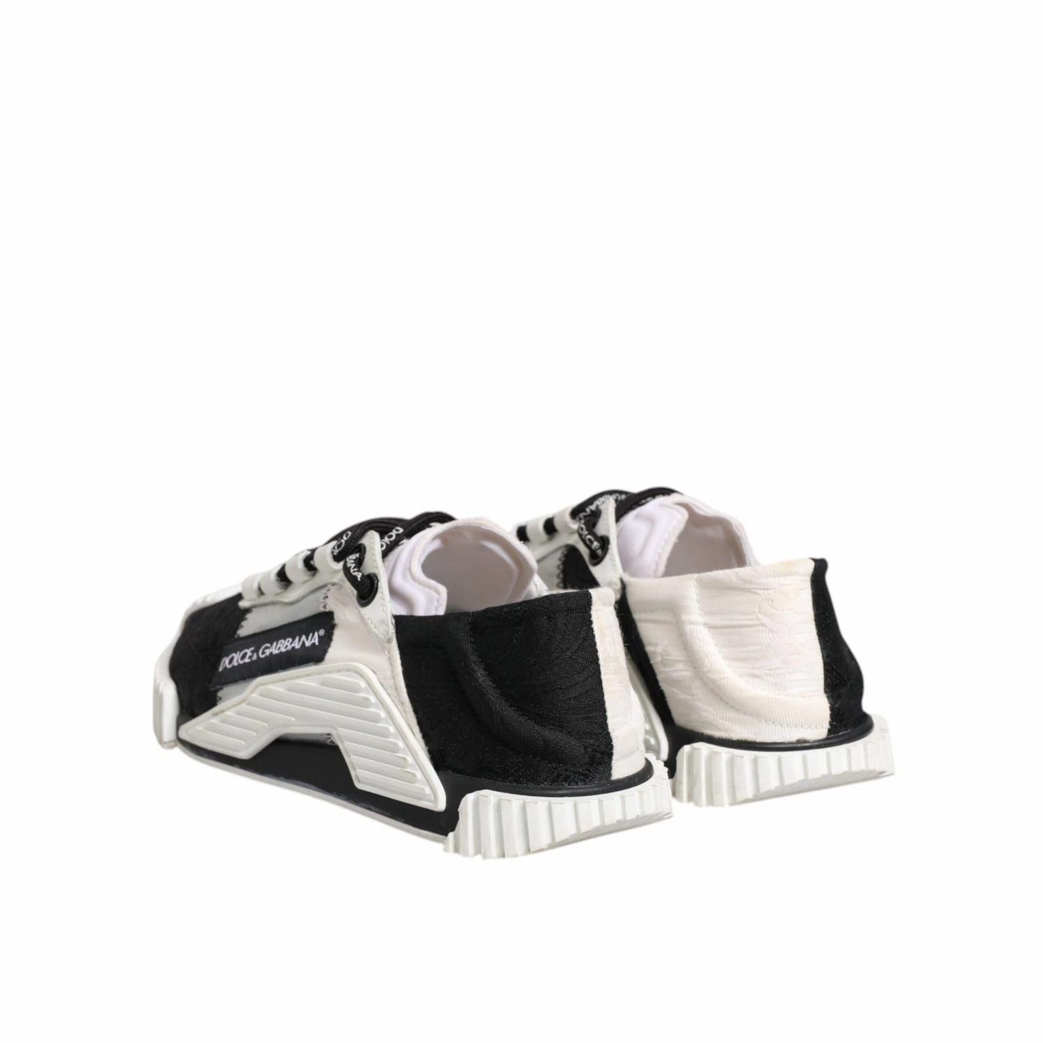 Dolce & Gabbana White Black NS1 Low Top Sneakers Shoes Sneakers Mk