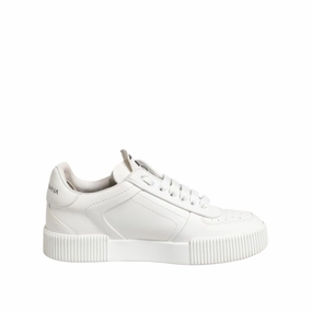 Sneakers For Elderly Dolce & Gabbana White Miami Leather Low Top Sneakers Shoes