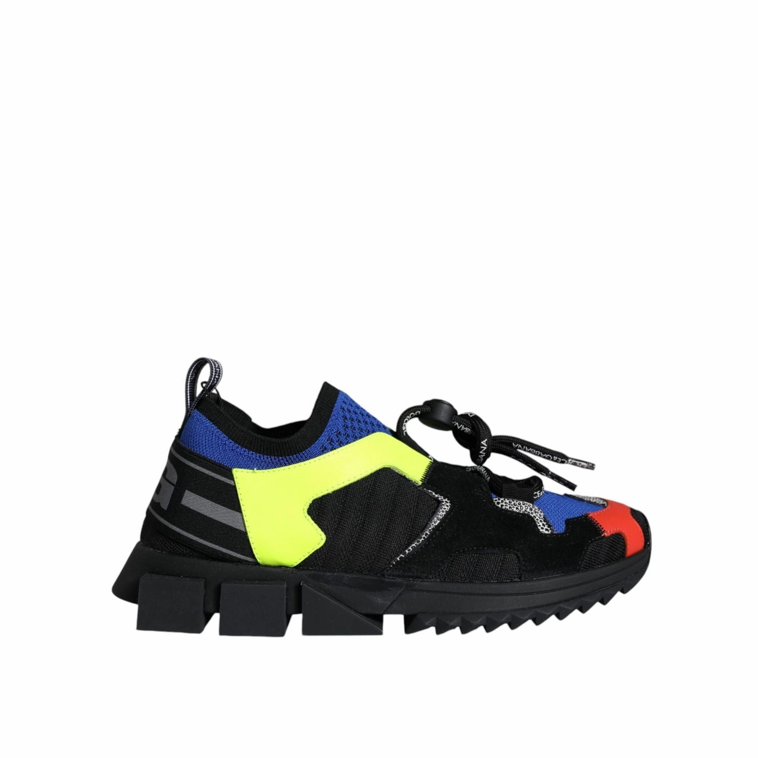 Dress With Sneakers Outfit Dolce & Gabbana Multicolor Mesh Sorrento Trekking Sneakers Shoes