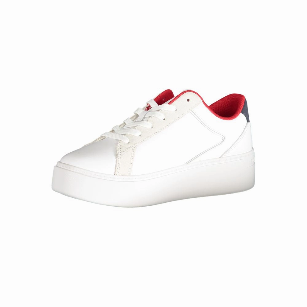 Tommy Hilfiger White Polyester Sneaker Custom Basketball Sneakers