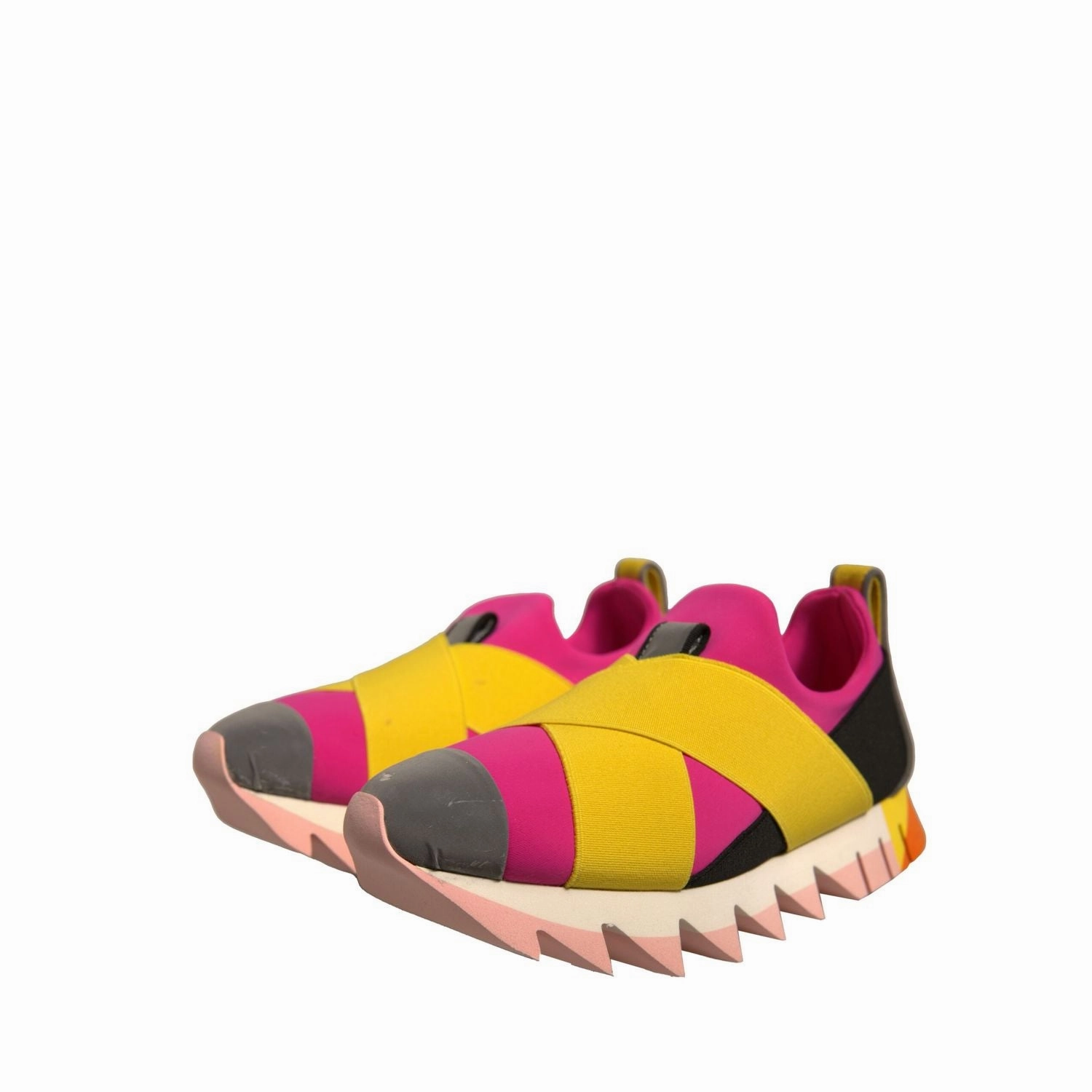 Police Sneakers Dolce & Gabbana Multicolor Neoprene Elastic Ibiza Sneakers Shoes