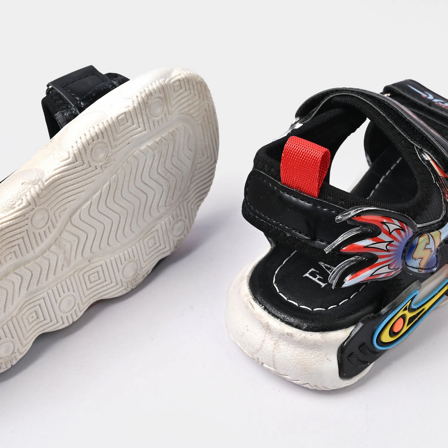 Boys Sandal ABC-1-ORANGE Heel Mule Sandals