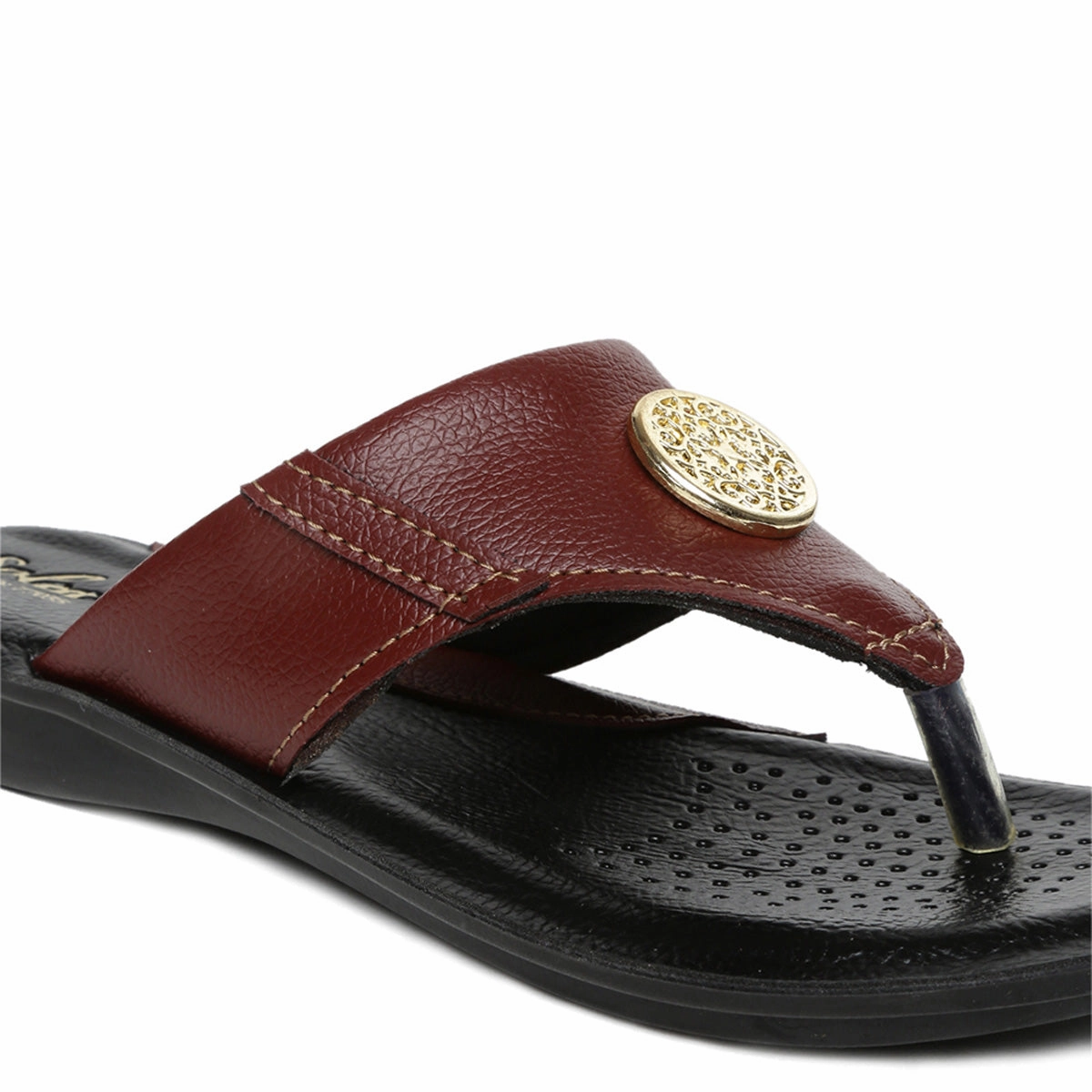 Thong Women's Maroon Solea Flip-Flops