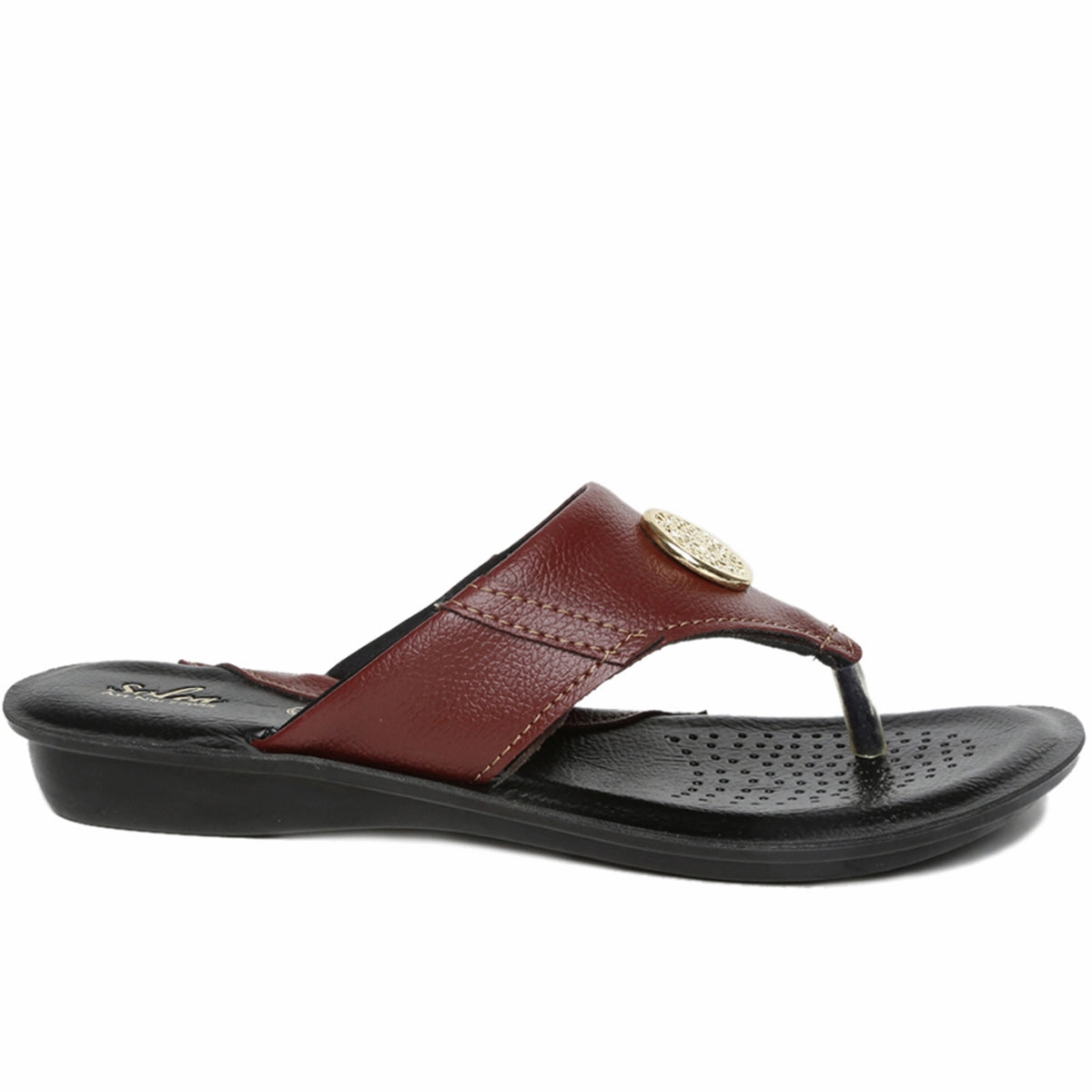 Ilse Jacobsen Cheerful Flip Flops Women's Maroon Solea Flip-Flops