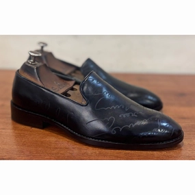 Black Signature Loafers Size 15 Loafers