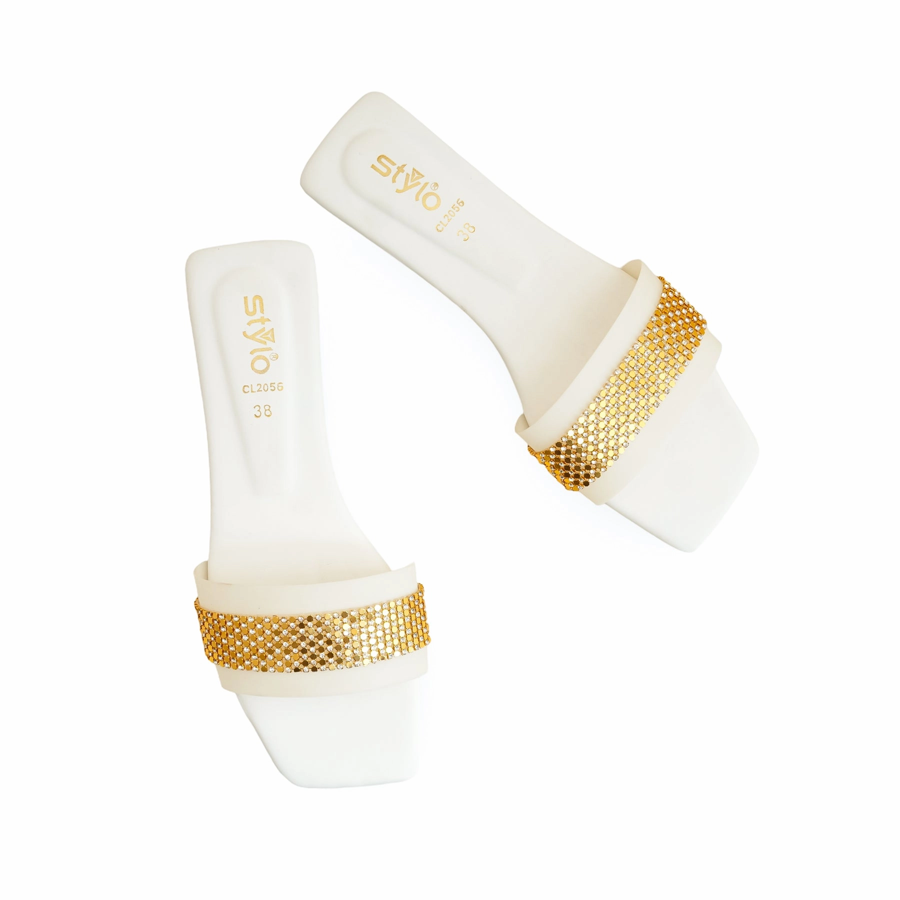 White Casual Slipper CL2056 Casual Zero Drop Shoes