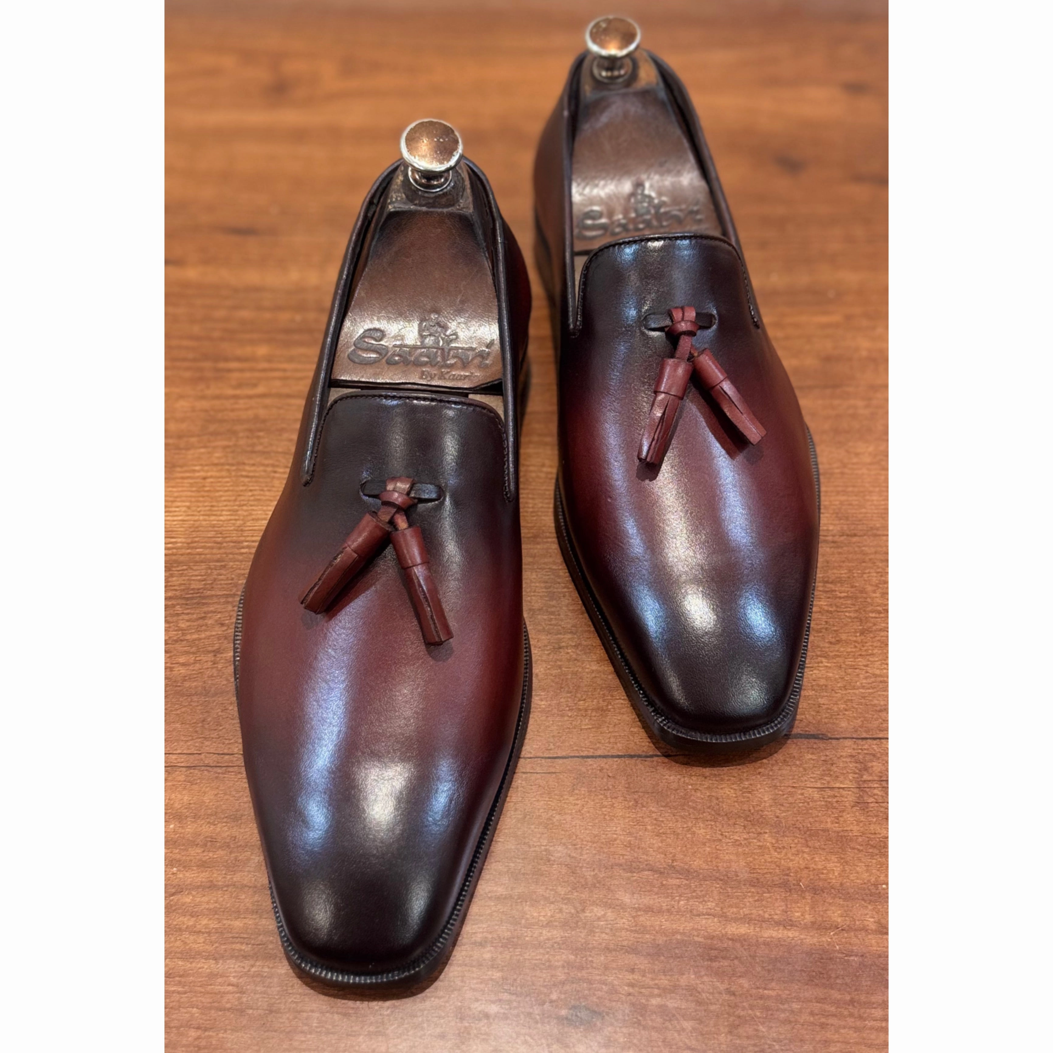 Styling Loafers Wine Tassel Loafers