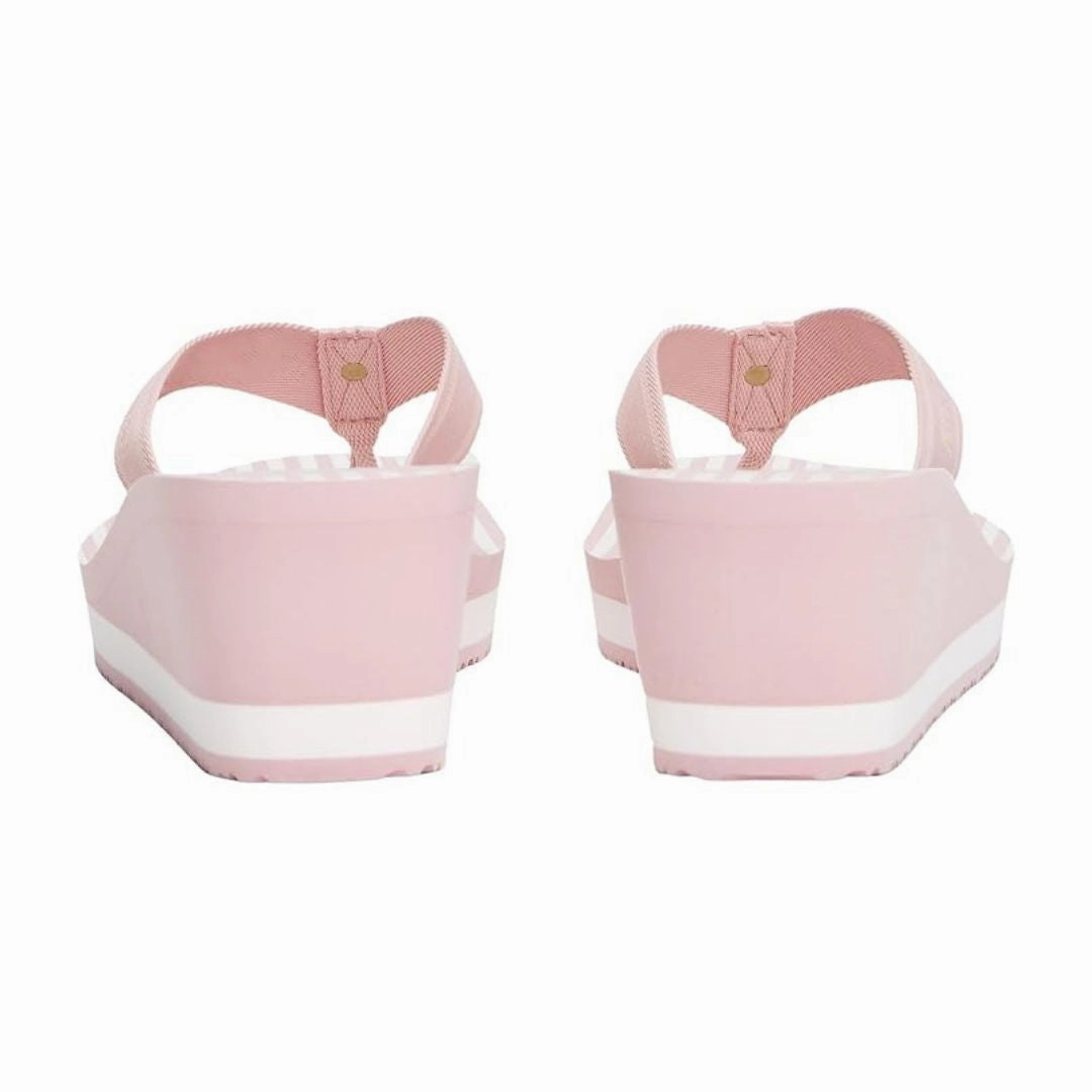 Tommy Hilfiger Flip-Flops TH Stripes Wedge Beach Sandal FW0FW08521-PNK Sand Flip Flops