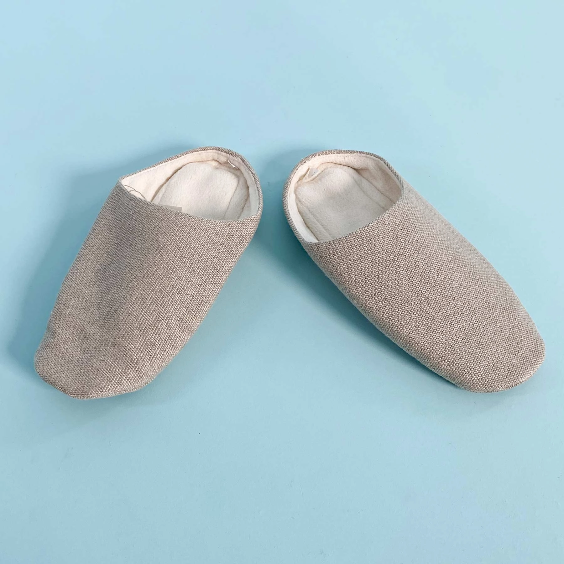 ONSEN Vegan Glue-Free Hemp House Slippers (OC Thread, OC Fleece Lining, Elastic-Free, Synthetic-Free) (100% Biodegradable) Suicoke Slides