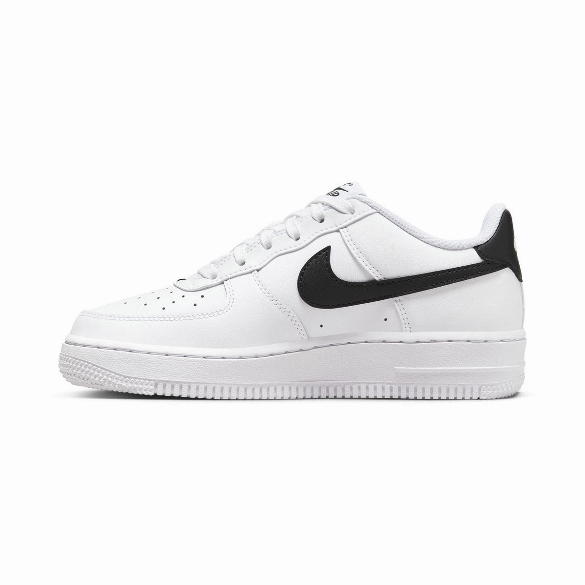 Nike Air Force 1 'White Black' Big Kids' Shoes Asics Round Toe Shoes