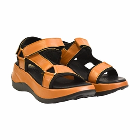 Ho Chi Minh Sandals Vietnam Orange and Black Adjustable Strap Sandals