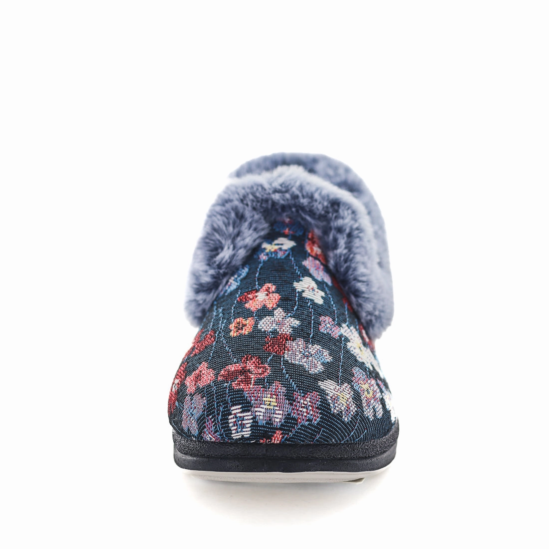 Panda Emille Women's Slippers - Blue Floral Baby Yoda Slippers
