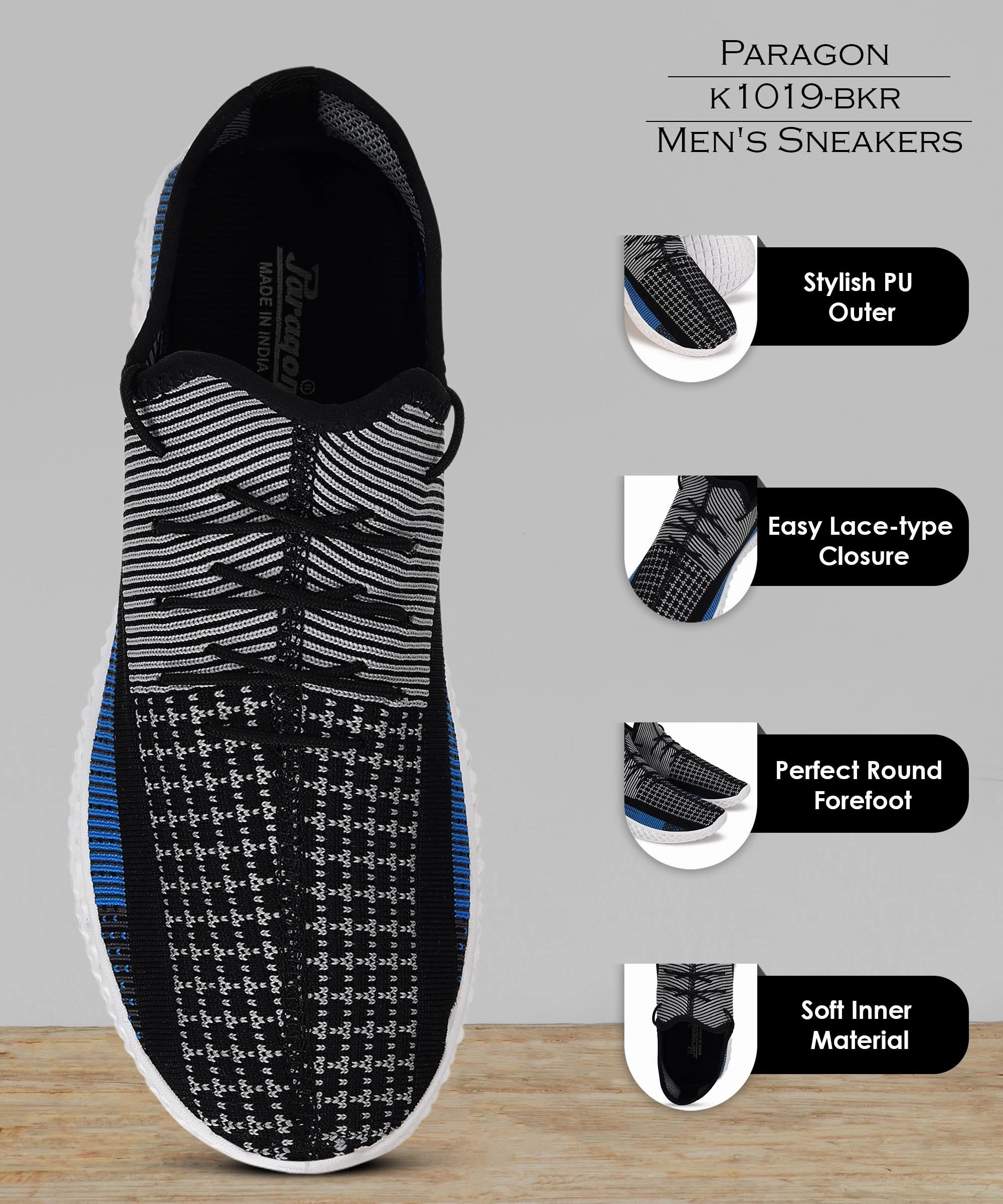 Casual Shoes Deals Paragon K1019G Men Casual Shoes | Stylish Walking Outdoor Shoes for Everyday Wear | Smart & Trendy Design  | Comfortable Cushioned Soles White