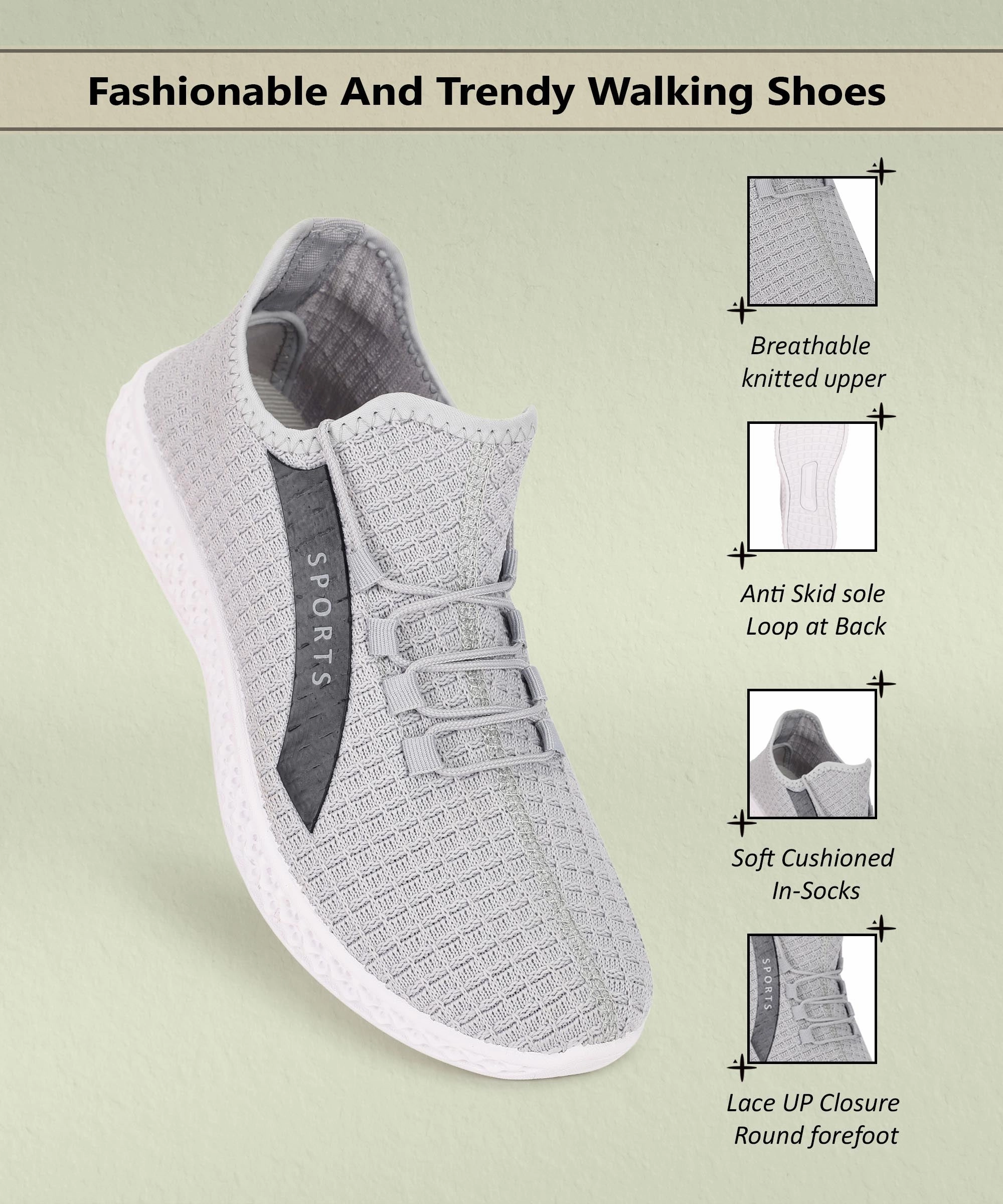 Walter Hagen Casual Golf Shoes Paragon K1020G Men Casual Shoes | Stylish Walking Outdoor Shoes for Everyday Wear | Smart & Trendy Design  | Comfortable Cushioned Soles White