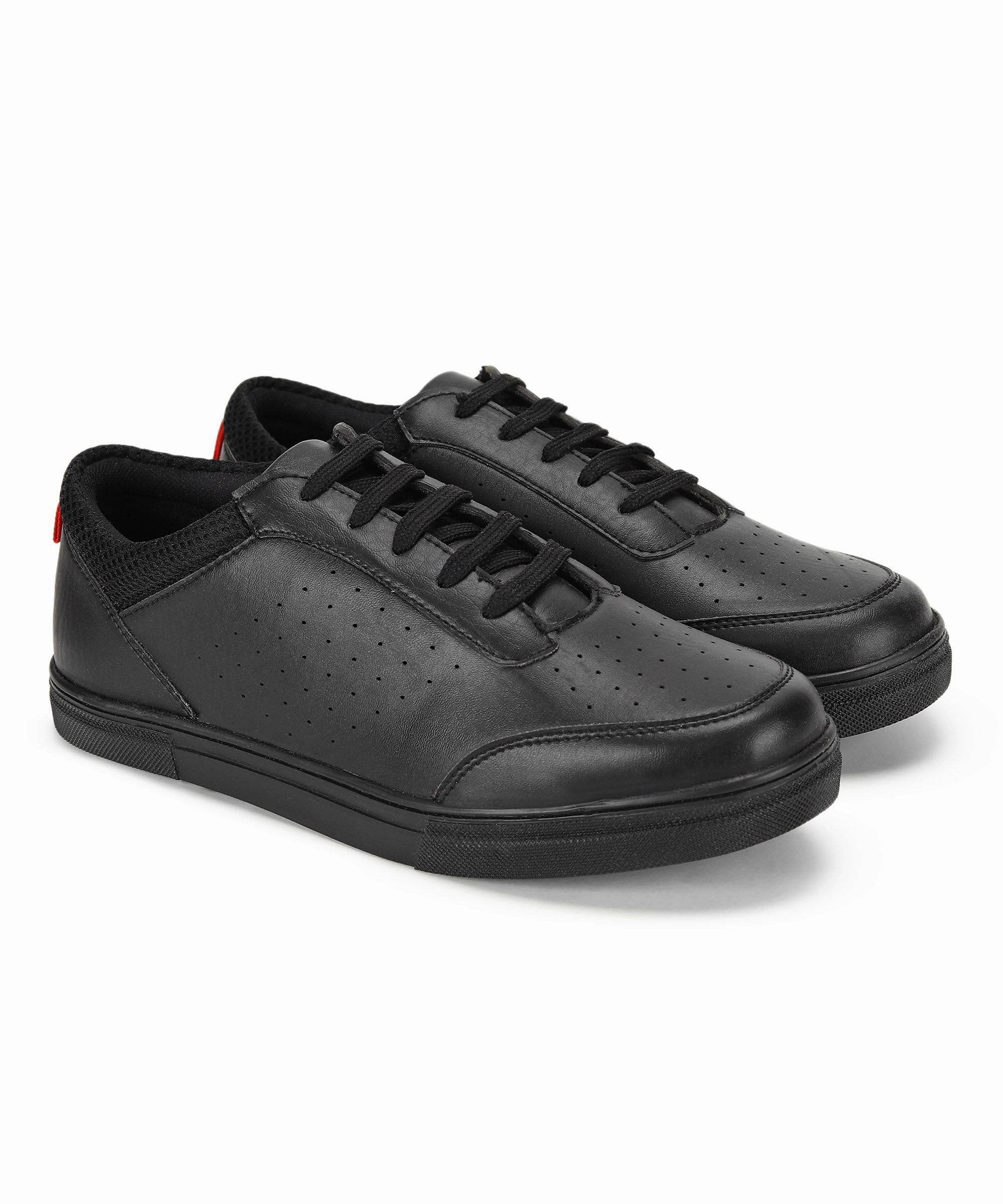 Paragon Max K1013G Men Casual Shoes | Stylish Walking Outdoor Shoes for Everyday Wear | Smart & Trendy Design  | Comfortable Cushioned Soles Black Casual Skateboarding Shoes