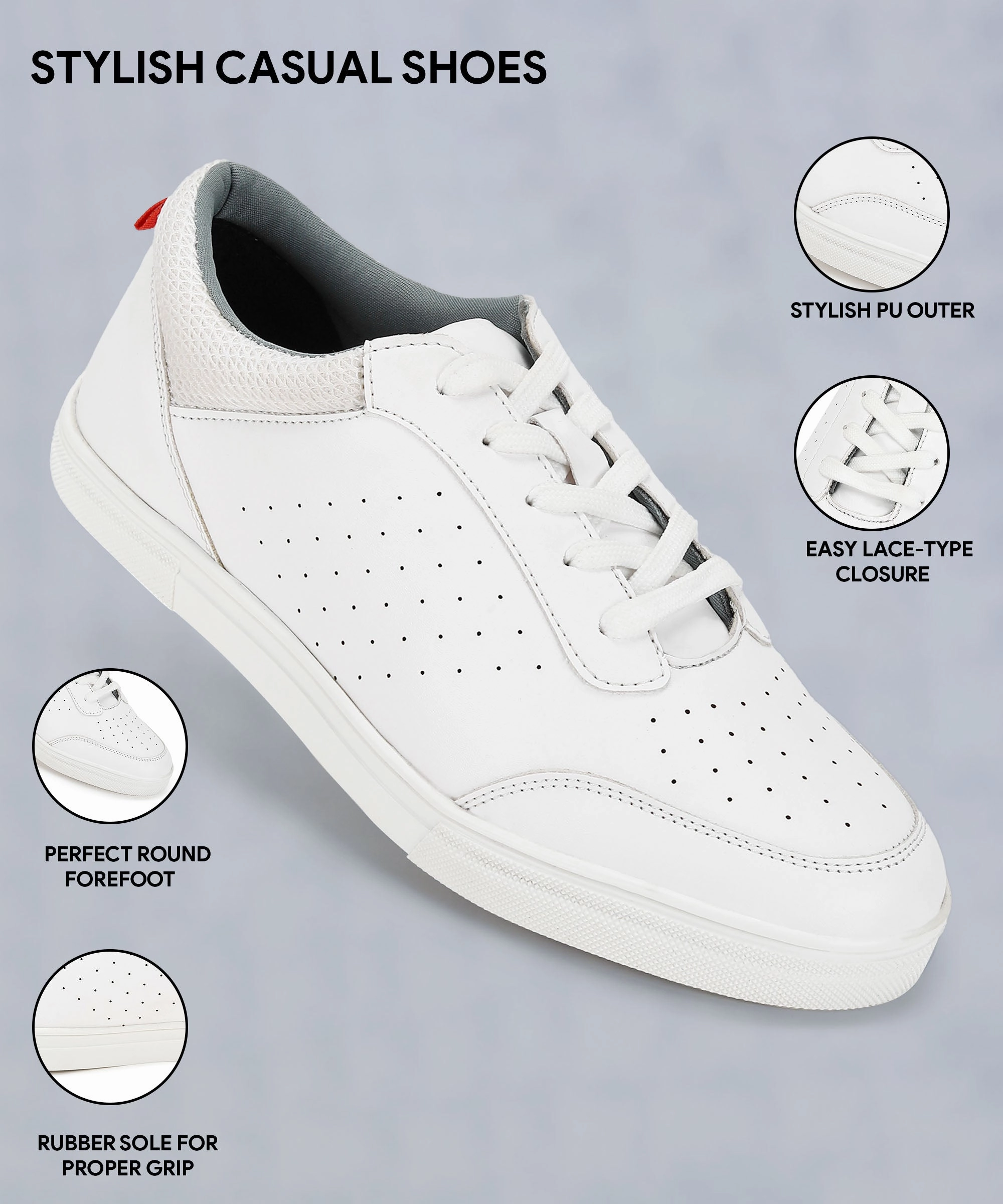 Casual Shoe Brands List Paragon Max K1013G Men Casual Shoes | Stylish Walking Outdoor Shoes for Everyday Wear | Smart & Trendy Design  | Comfortable Cushioned Soles White