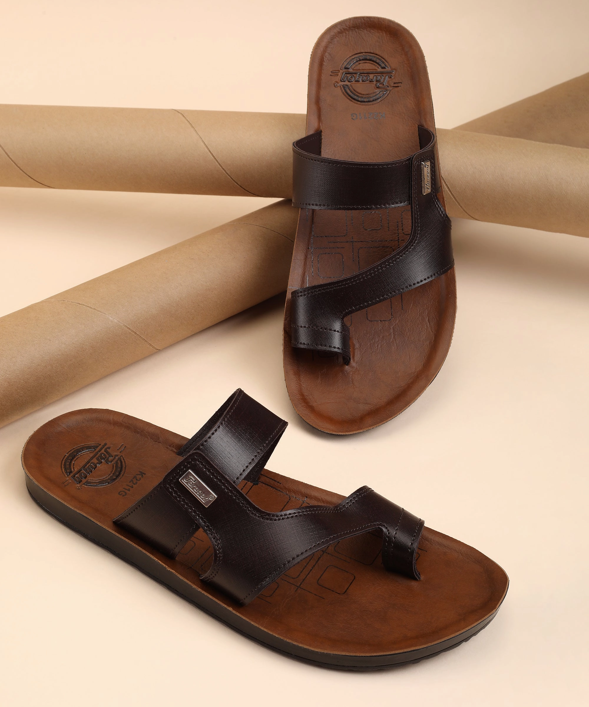 Paragon  PUK2211G Men Stylish Sandals | Comfortable Sandals for Daily Outdoor Use | Casual Formal Sandals with Cushioned Soles Box Sandals