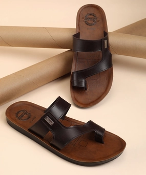 Paragon  PUK2211G Men Stylish Sandals | Comfortable Sandals for Daily Outdoor Use | Casual Formal Sandals with Cushioned Soles Flat Strap Sandals