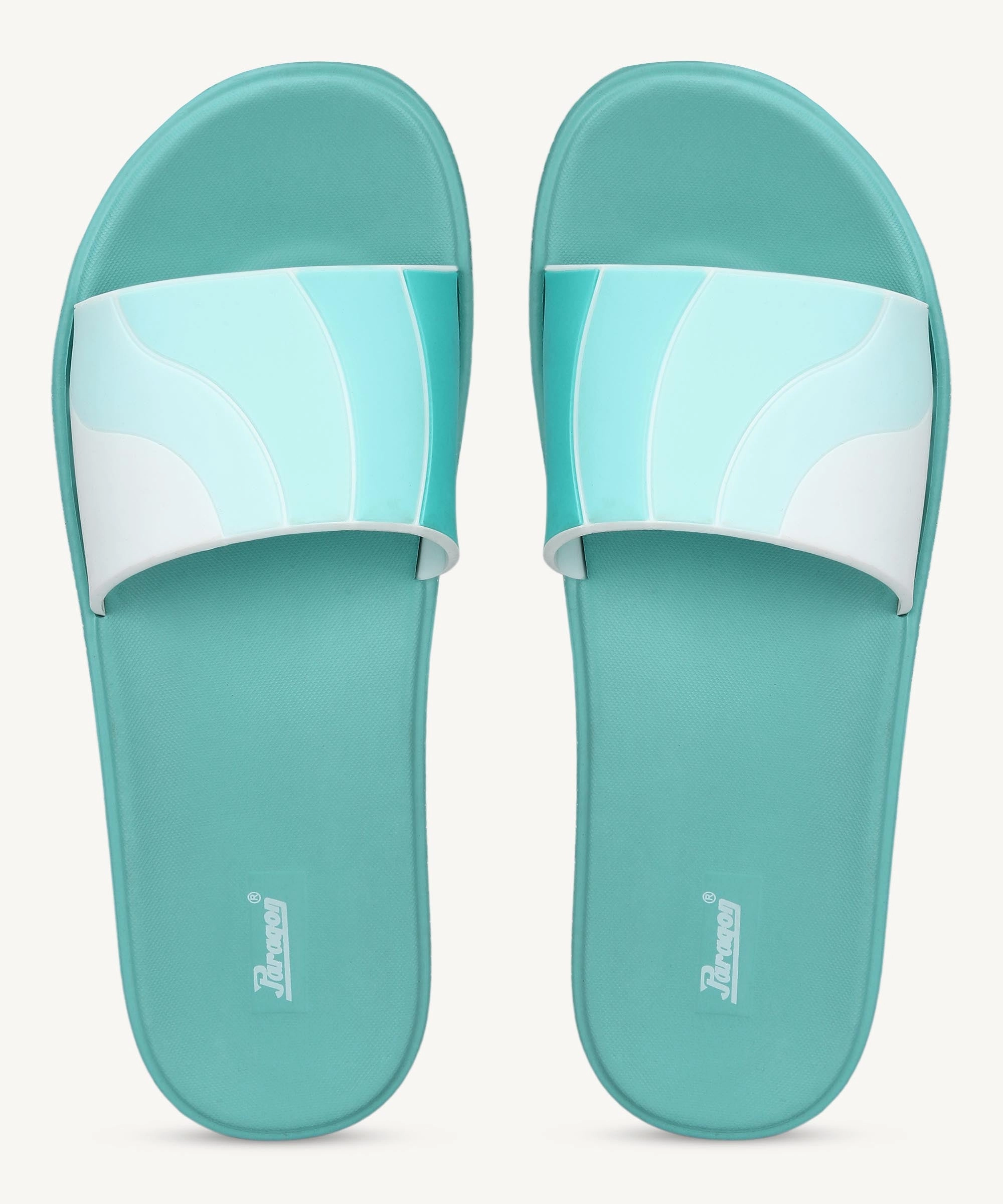 Old Navy Square Toe Flip Flops Paragon Women's Ice Green Sliders with Cushioned Sole for Everyday Use