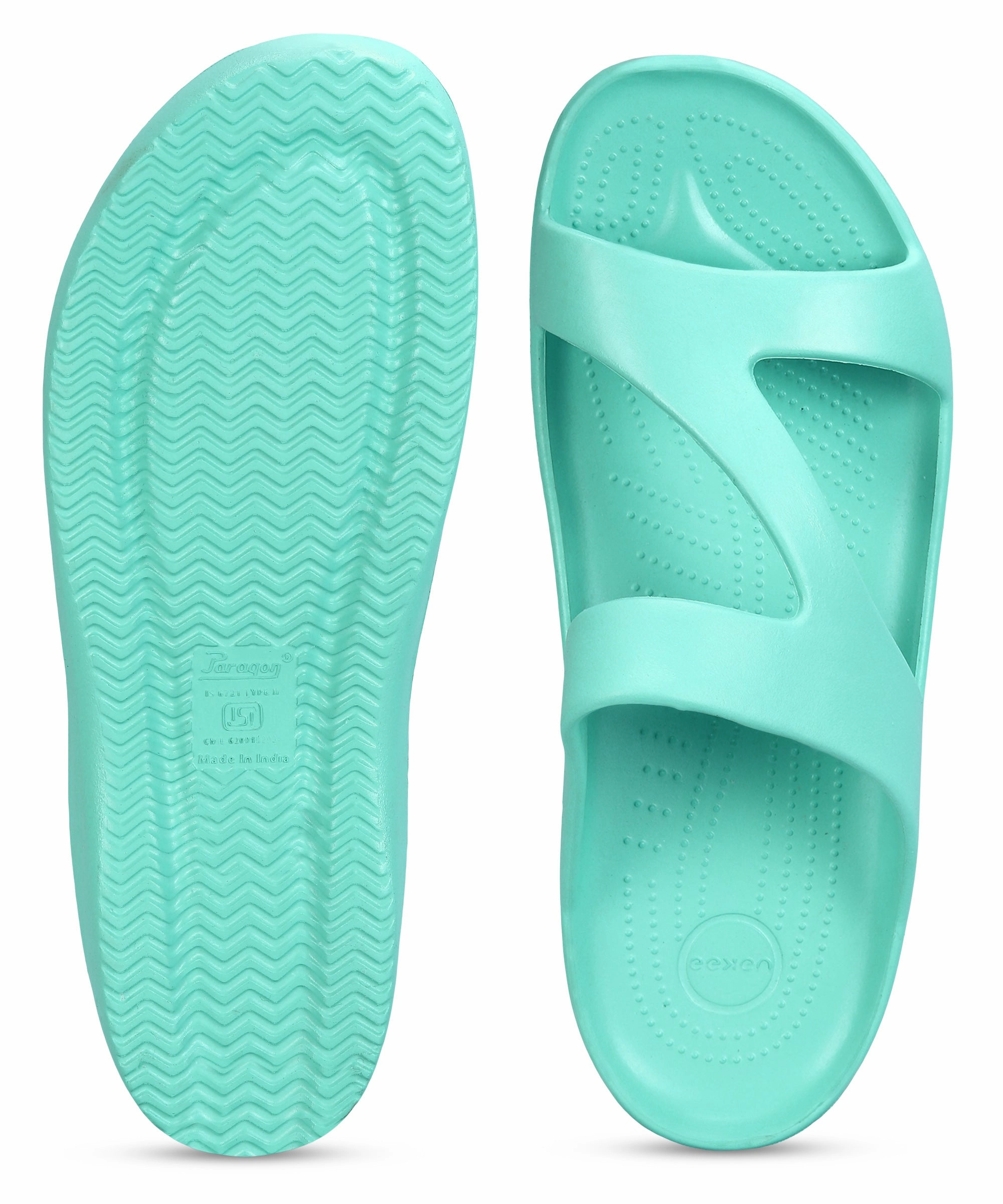 Fake Flip Flops Paragon Women's Lightweight, Washable and Durable Blue Slippers for Everyday Use