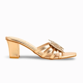 Peach Fancy Slipper For Ladies FN7955 Most Popular Slitters