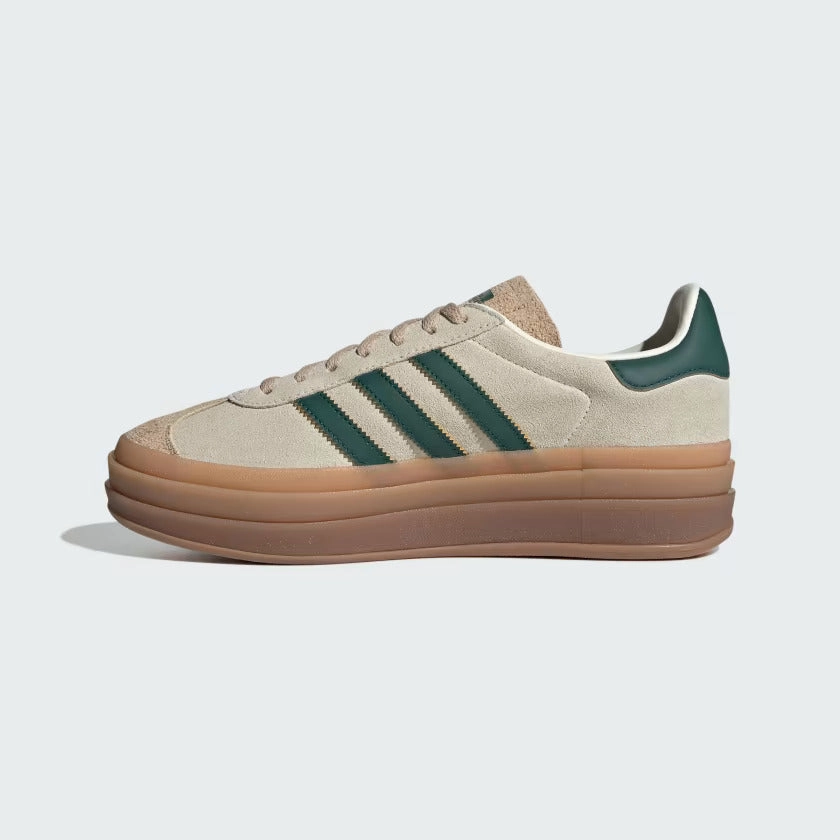 F50 Adidas Indoor Soccer Shoes Adidas Gazelle Shoes Cream White / Collegiate Green / Magic Beige