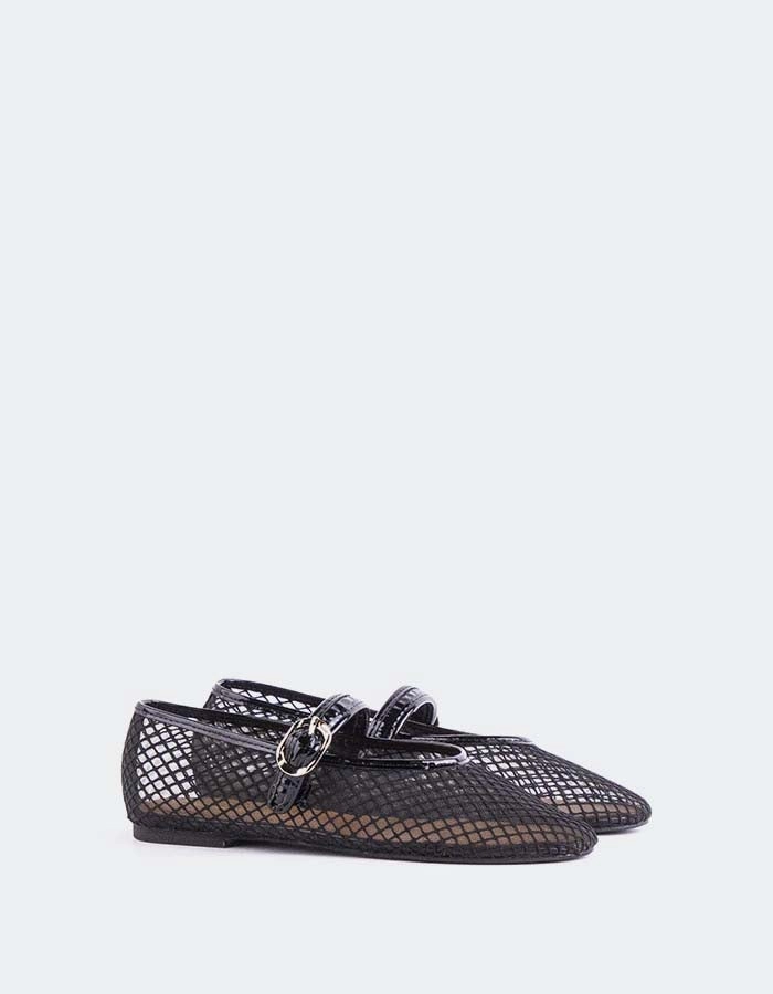 Tyr Flat Shoes Meshu Black Mesh