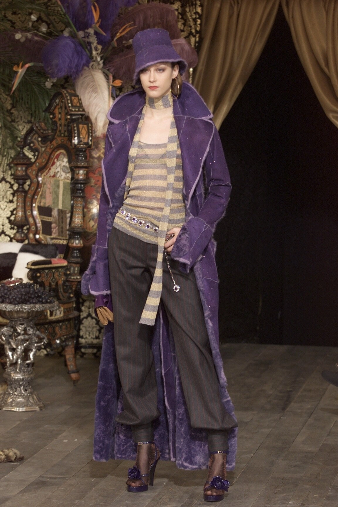 Sandals Grande St. Lucian Spa Dolce & Gabbana - Purple Strappy Sandals - IT 38 1/2