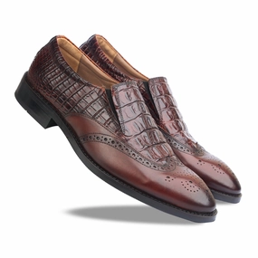 Brown Crocodile Loafers Betsy Johnson Loafers