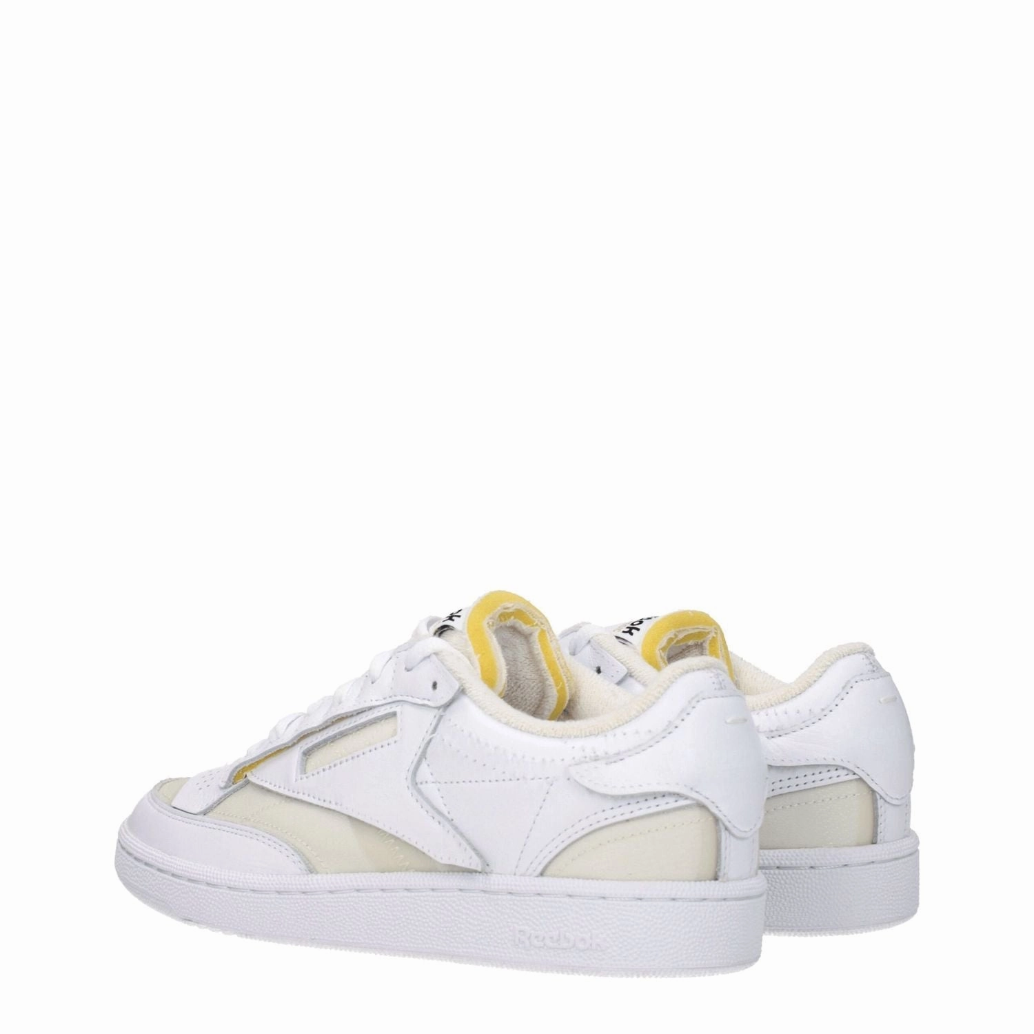 Comfortable Flats Shoes Maison Margiela White Fabric Low Top Sneakers