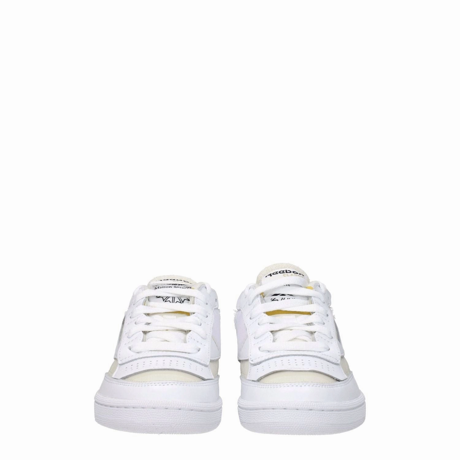 Flat Shoes Strength Training Maison Margiela White Fabric Low Top Sneakers