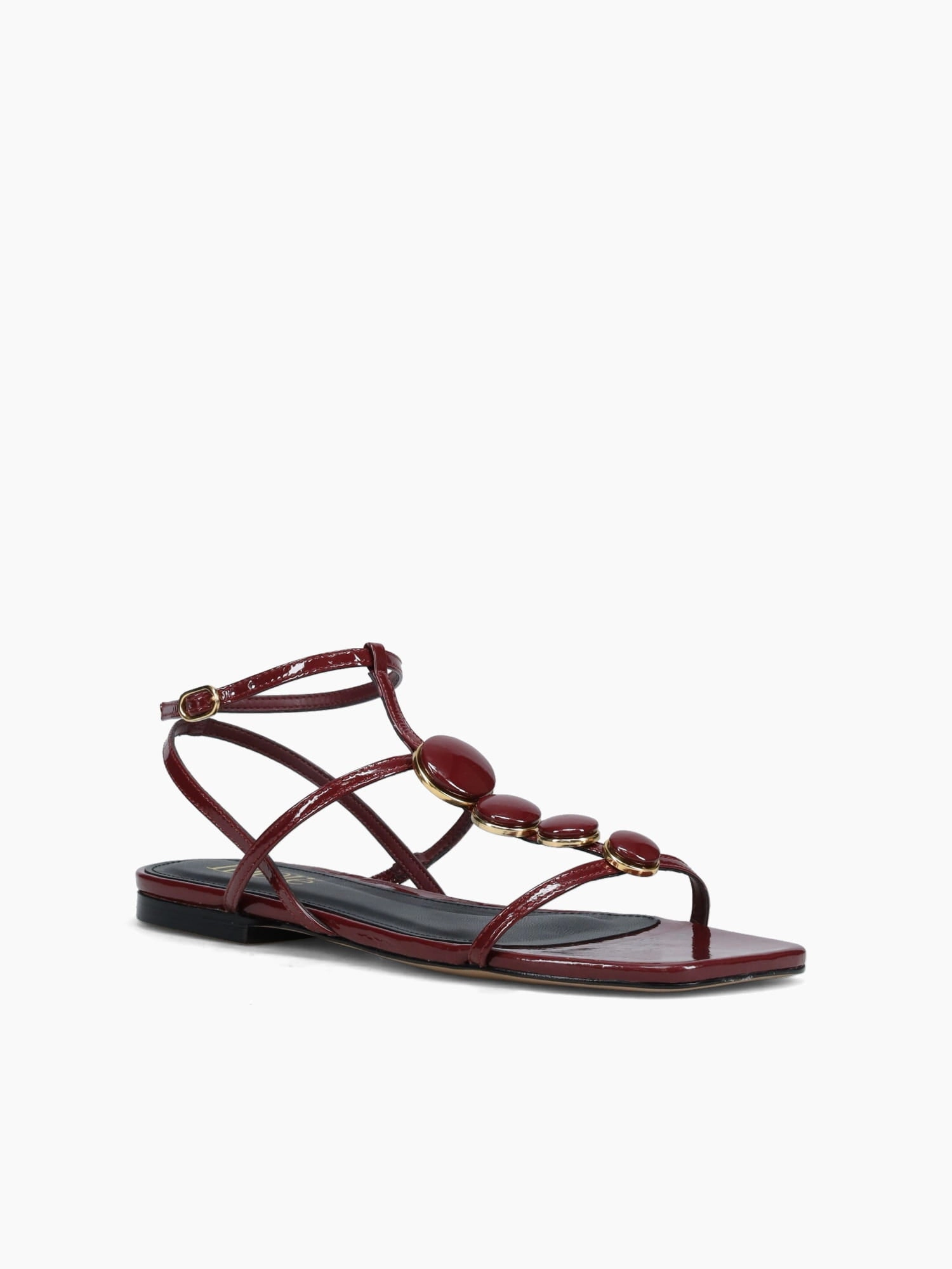 Gana Velvet Verniz Showz Flat Top Shoes