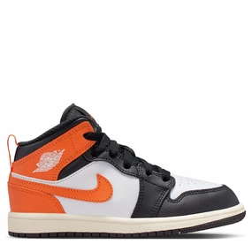 Jordan 1 Mid (Little Kid) Navy Blue Sneakers