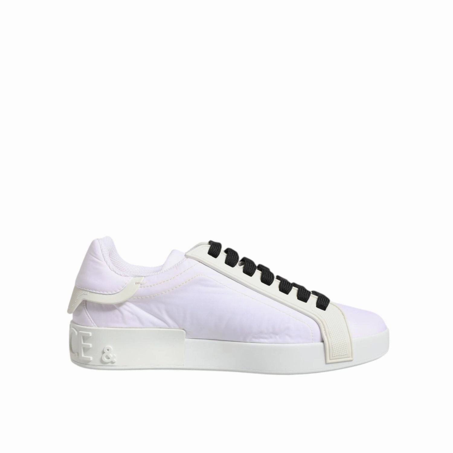 Dolce & Gabbana White Nylon Leather Low Top Sneakers Shoes Koio Sneakers