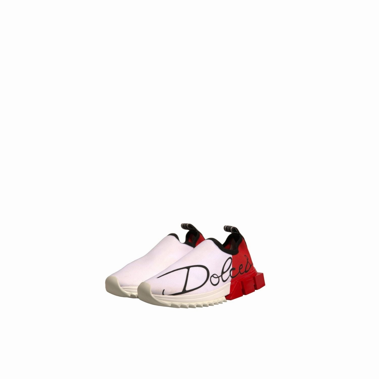 Agl Sneakers Dolce & Gabbana White Red Low Top Sorrento Sneakers Shoes