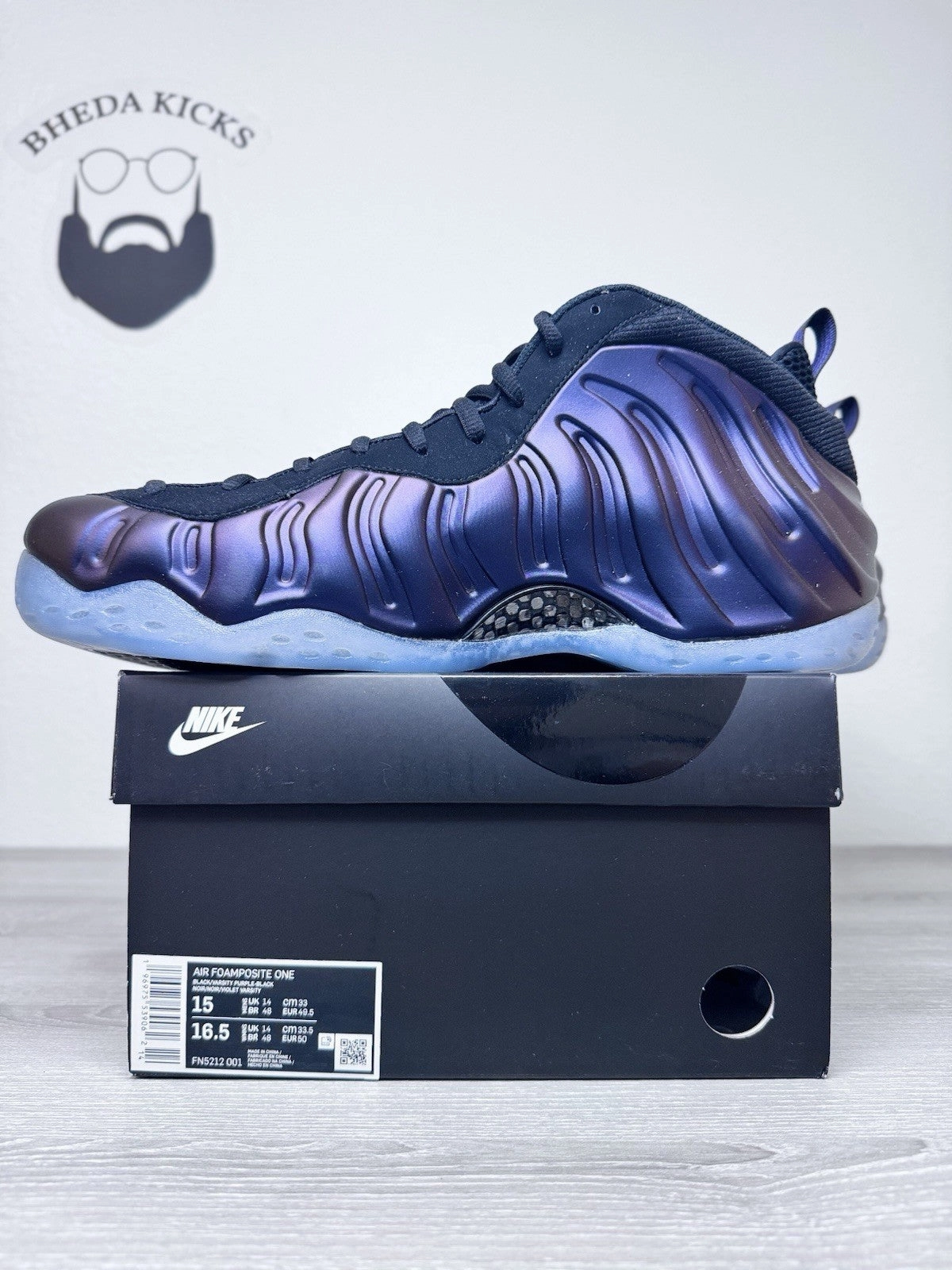 Asics Shoe Size Measurements Size 15 - Nike Air Foamposite One Eggplant (2024) FN5212-001 Brand New