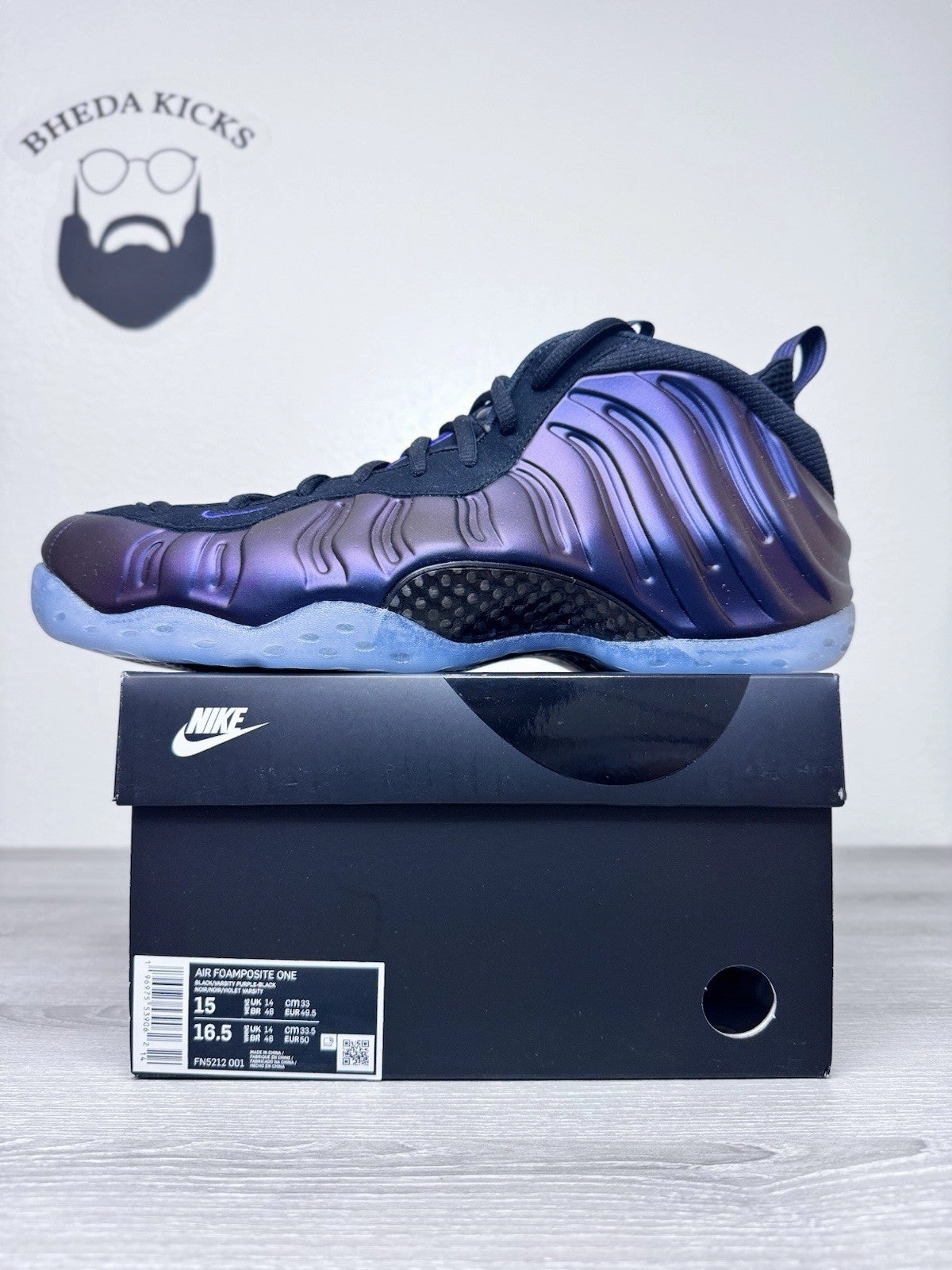 Asics Gel-venture 9 Running Shoes Size 15 - Nike Air Foamposite One Eggplant (2024) FN5212-001 Brand New