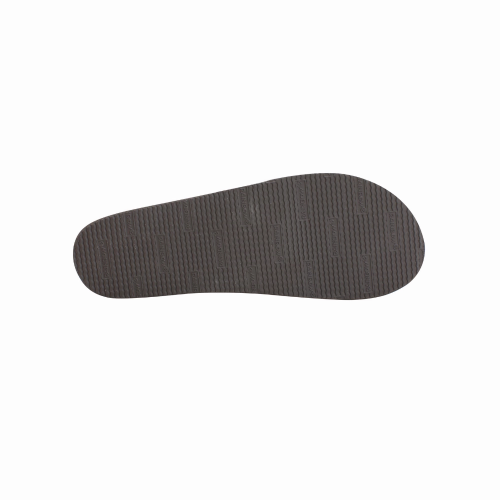 Flip Flops Slippers Rainbow Sandals Women's Arch Narrow Strap Double Layers Dark Brown Leather