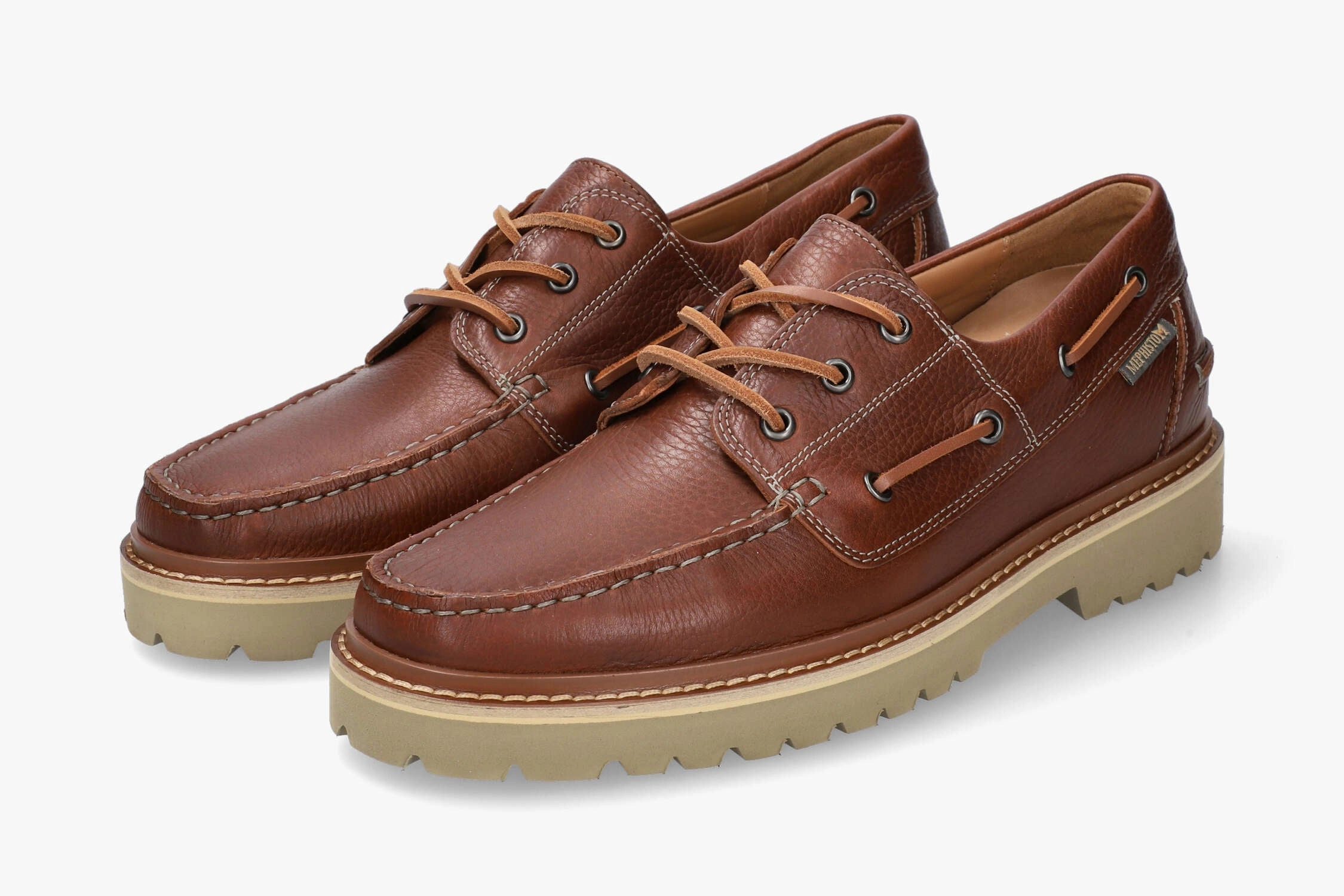 Adrien - Hazelnut Flit Flat Shoes