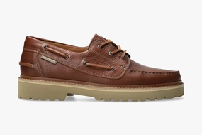 Adrien - Hazelnut Flat Shoes Squatting