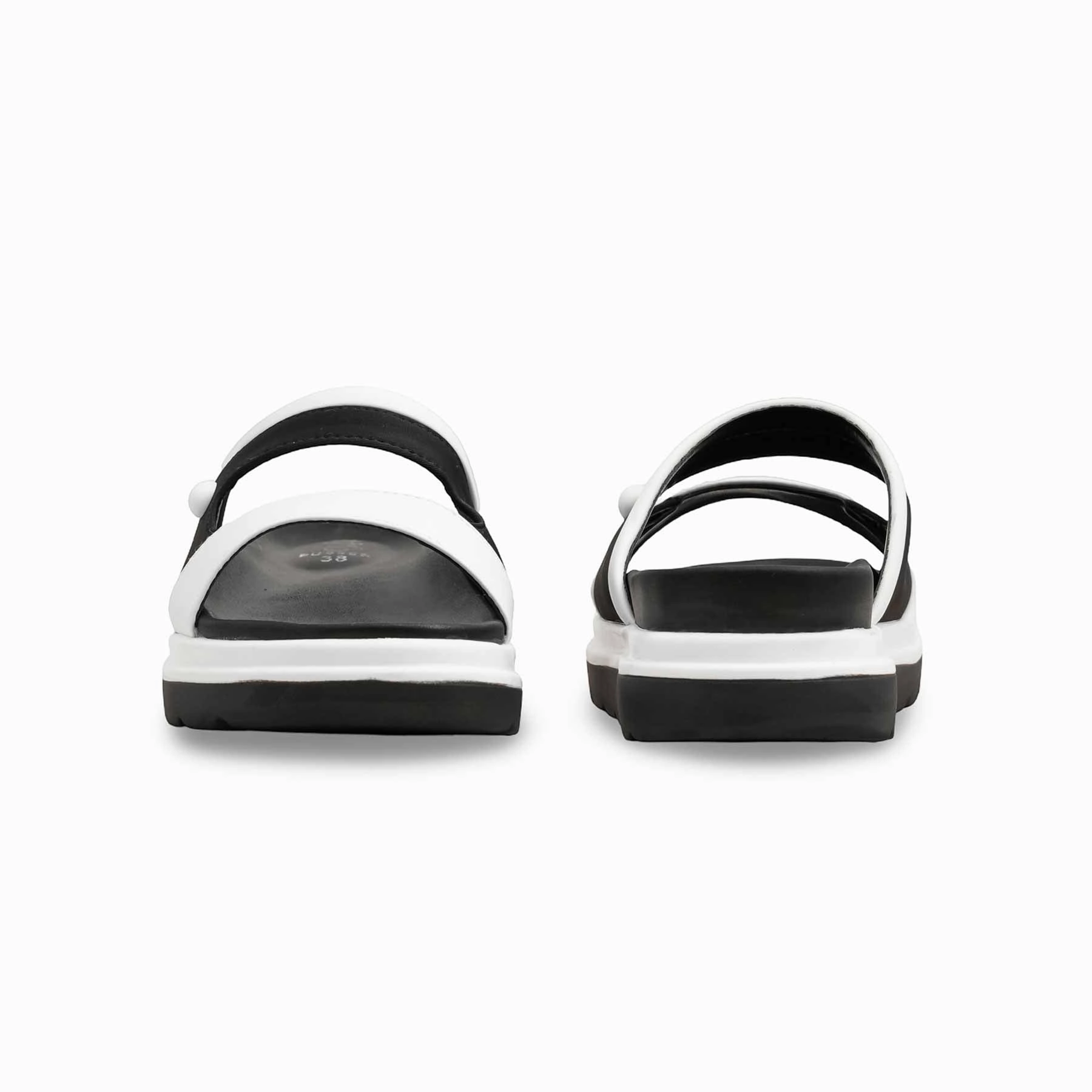 Leather Slides White Formal Slipper PU0583