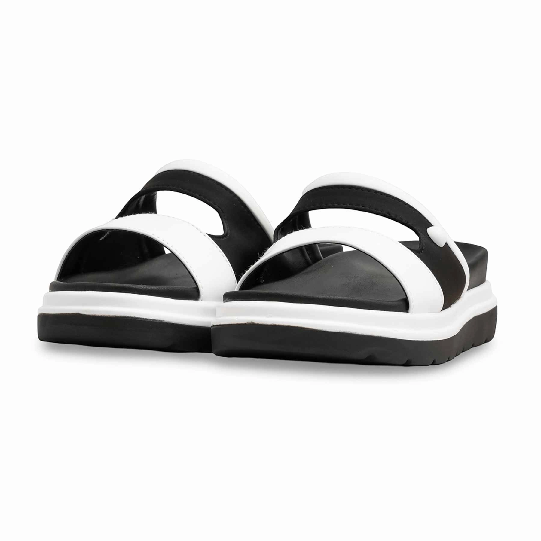 White Formal Slipper PU0583 Feet Massage Slippers