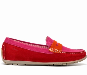 Sherpa Loafers Sioux Carmona Ladies Two Tone Suede Loafer