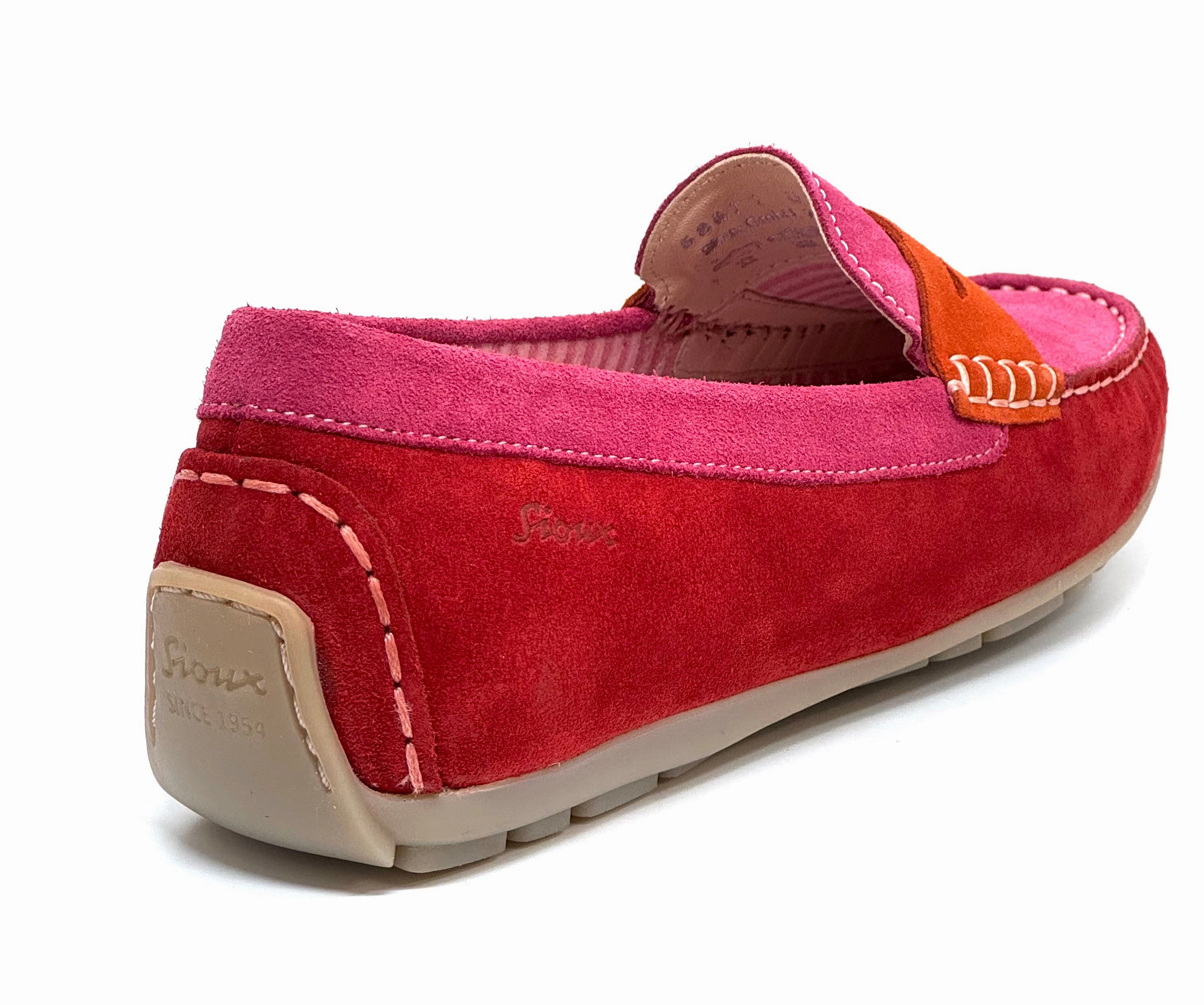 Nine West Heeled Loafers Sioux Carmona Ladies Two Tone Suede Loafer