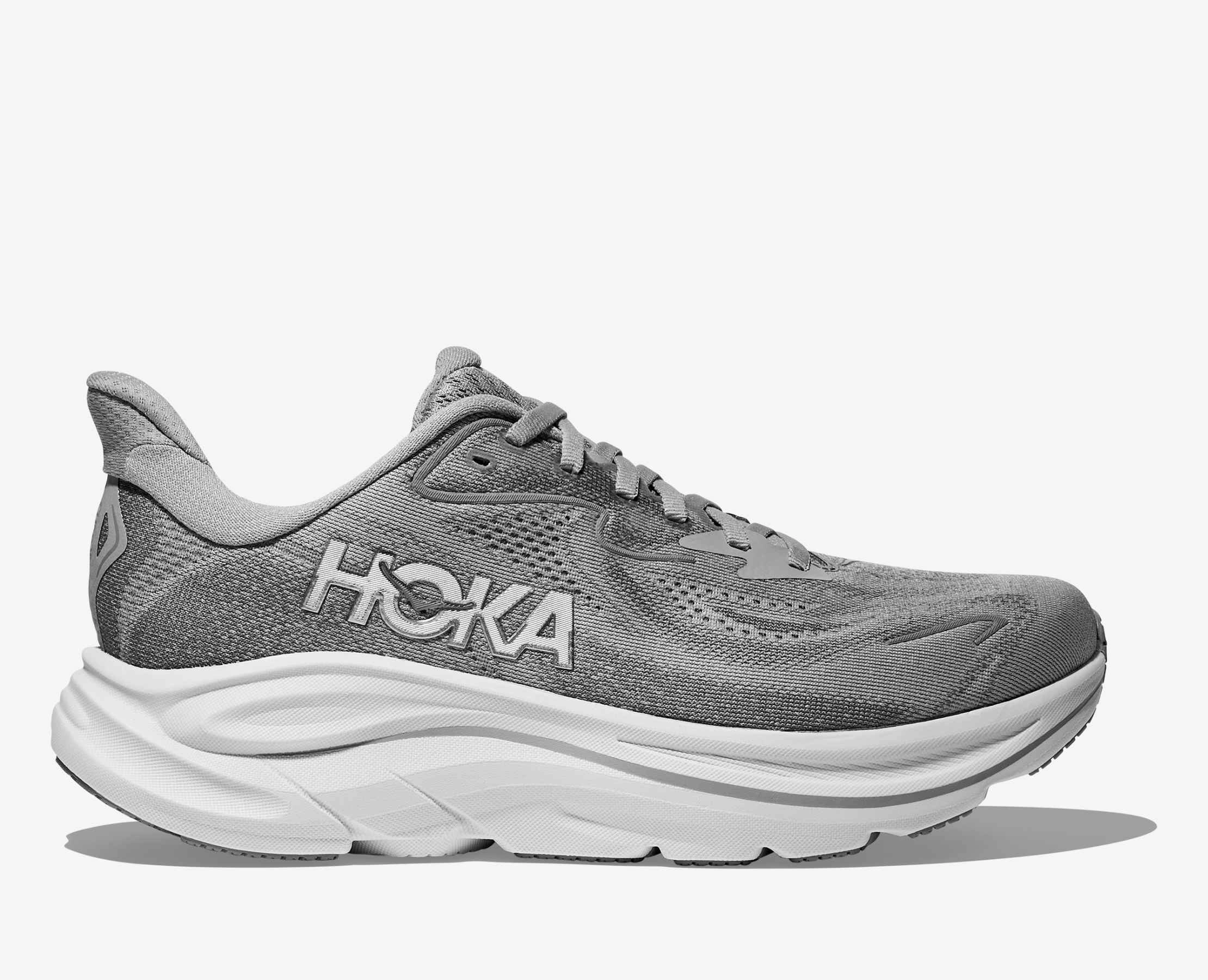 Cloud 5 Shoes Women's HOKA Clifton 10 Running Shoe in Stellar Grey | Galactic Grey