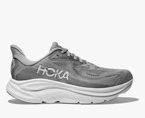 Running Shoes For Back Problems Women's HOKA Clifton 10 Running Shoe in Stellar Grey | Galactic Grey