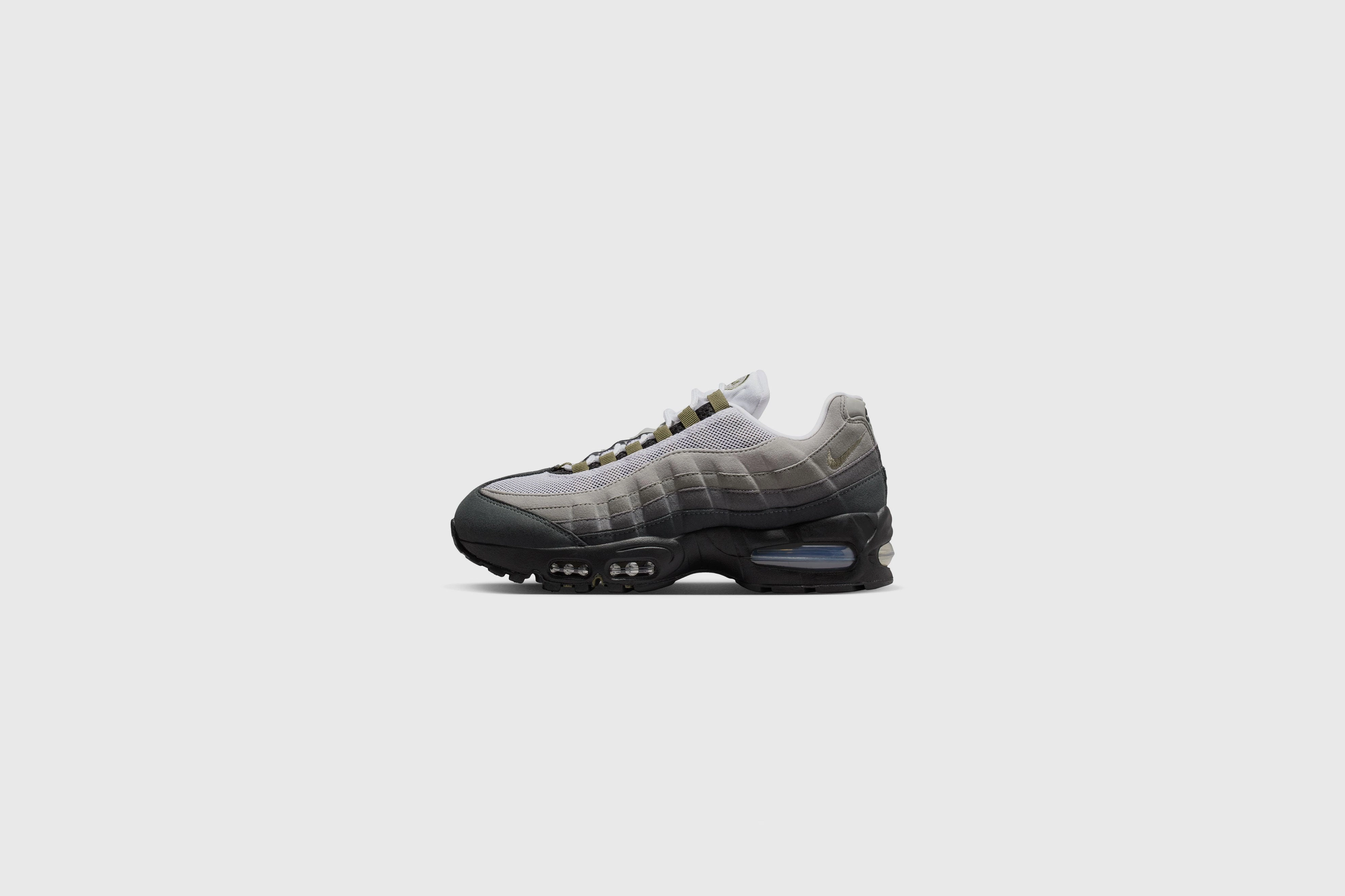 WMNS Nike Air Max 95 OG (Black/Medium Olive-White) Asics Tr Shoes