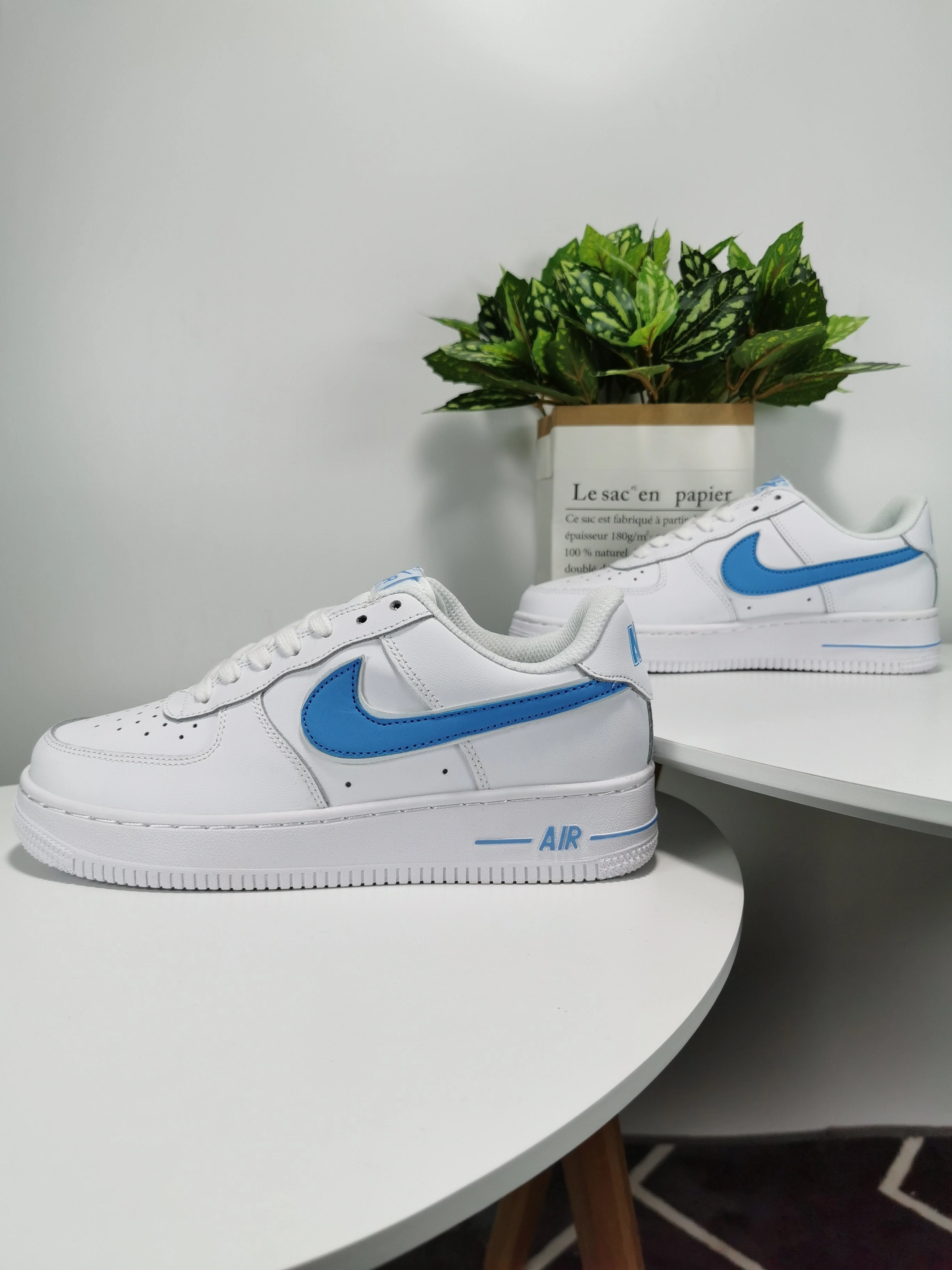 Air Force 1 LOW 07 Shoes - Blue Asics Challenger Tennis Shoes