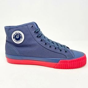 Dressy Casual Shoes To Wear With Jeans PF Flyer Center Hi Navy Pink Womens Retro Casual Shoes PM12OH1U
