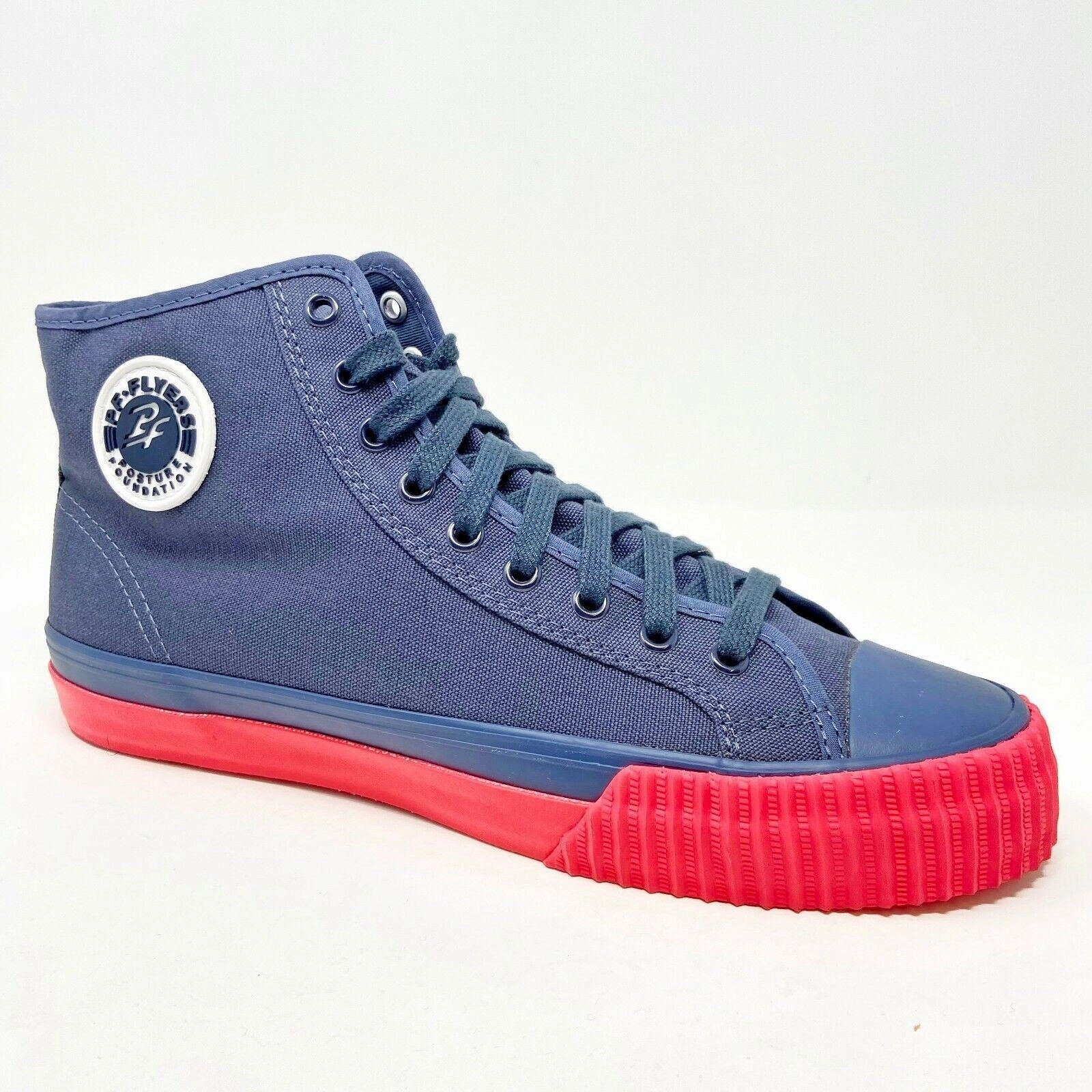 PF Flyer Center Hi Navy Pink Womens Retro Casual Shoes PM12OH1U Shoes Black Pants Casual